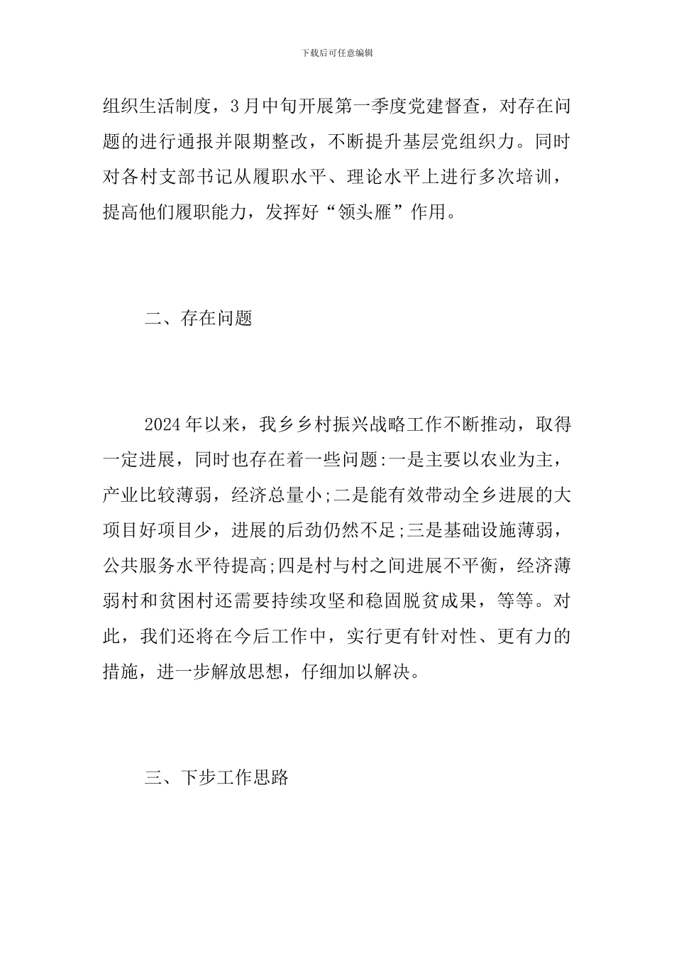 2024年第一季度乡村振兴总结_第3页