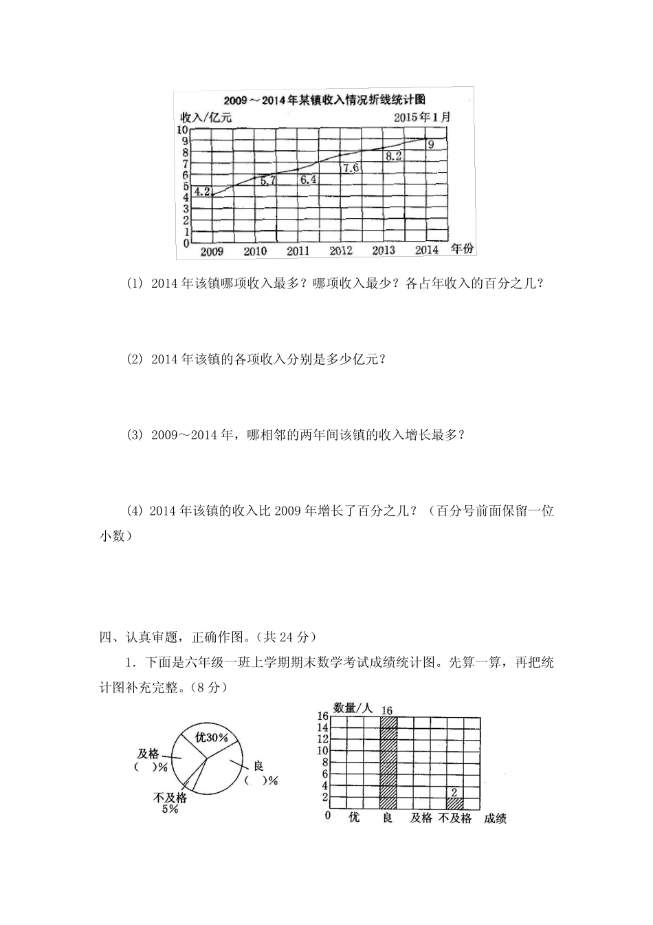 2023-2024苏教版6六年级下册数学全程测评试卷10套(含答案) _第3页