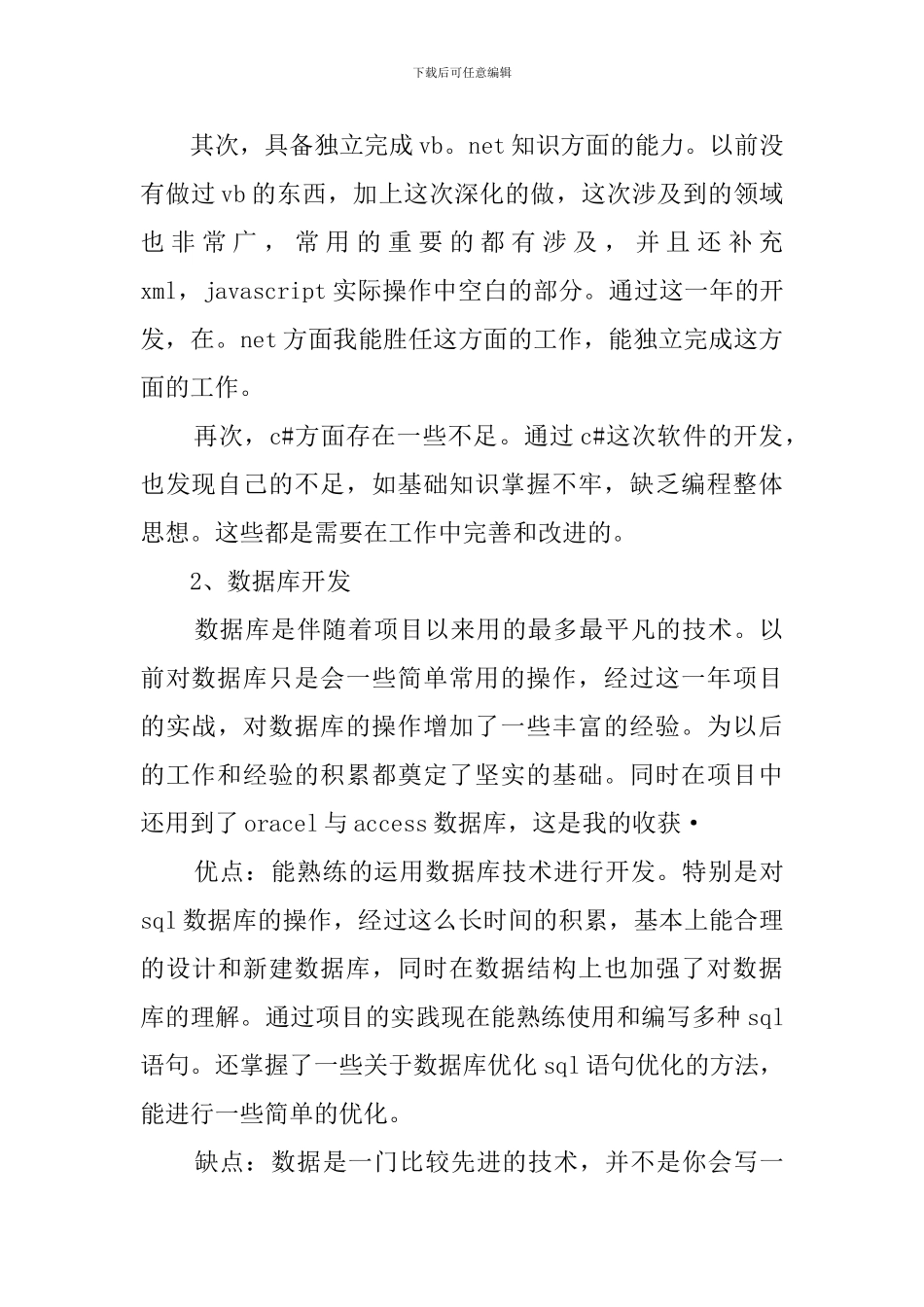 程序员年度工作总结_第2页