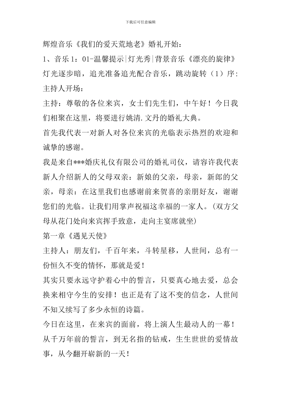 遇见天使主题婚礼策划方案_第2页