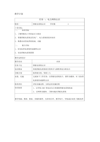 一、供配电系统认识