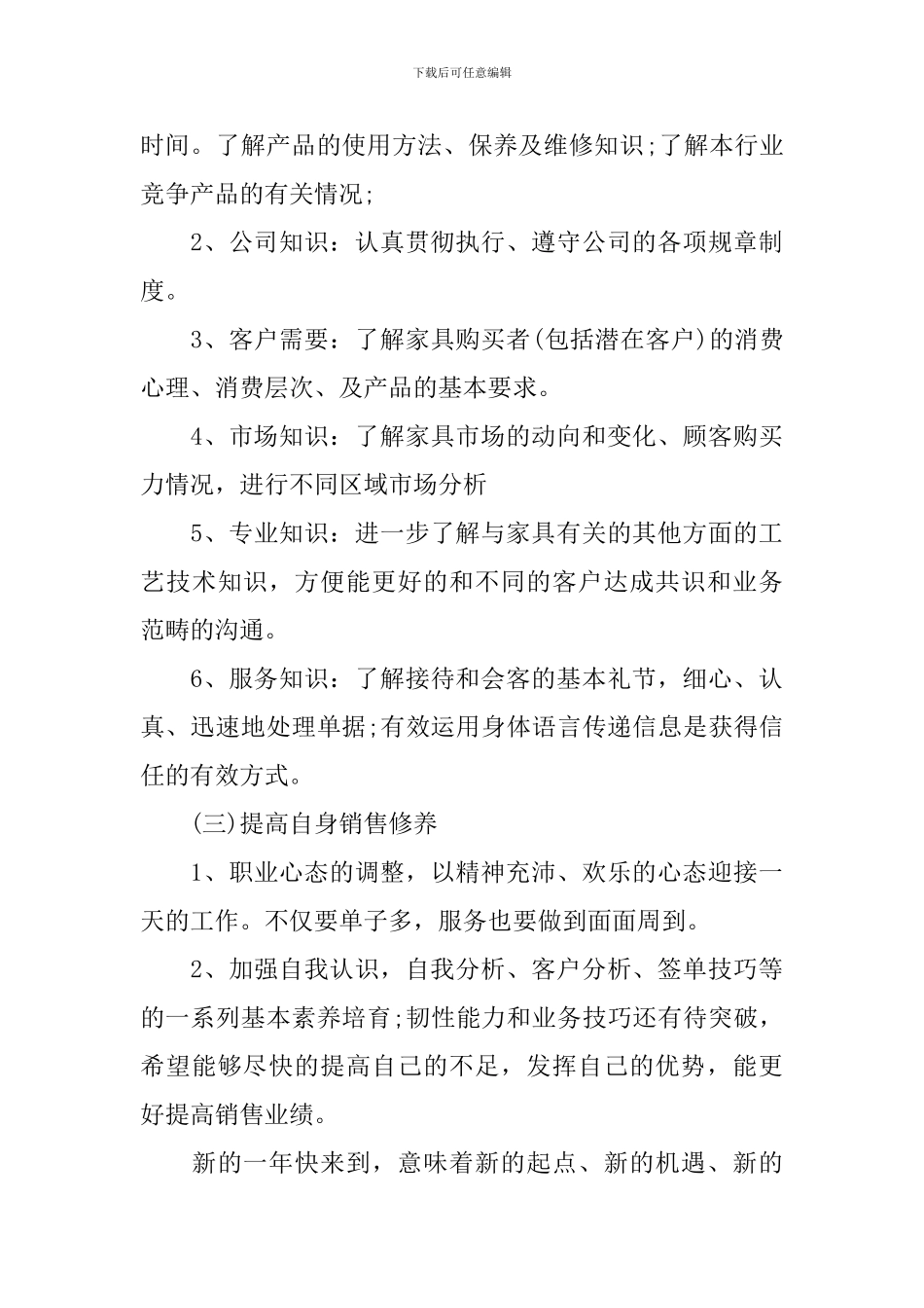 业务员试用期工作总结_第3页