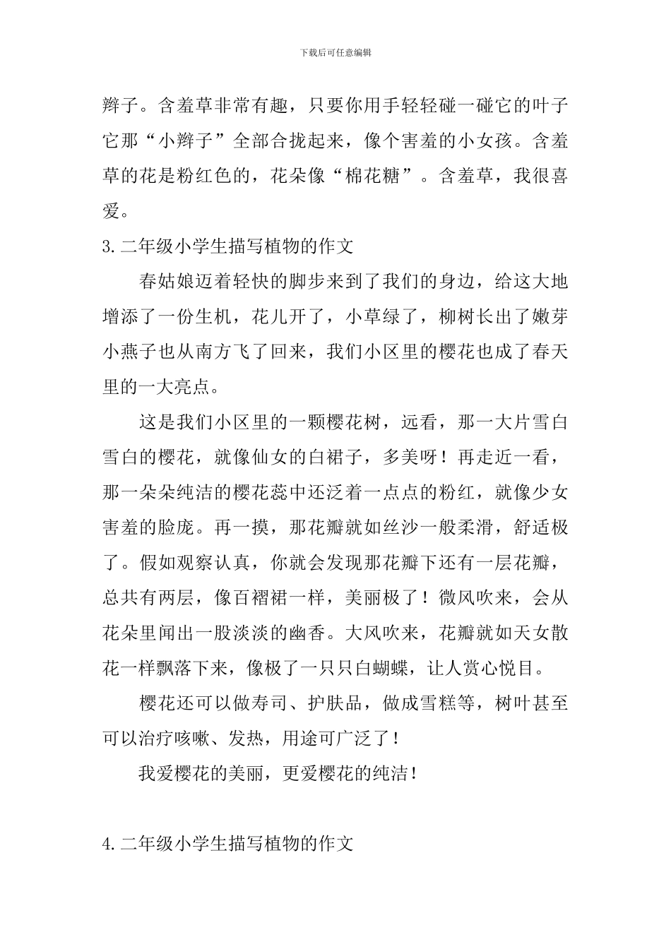 二年级小学生描写植物的作文8篇_第2页