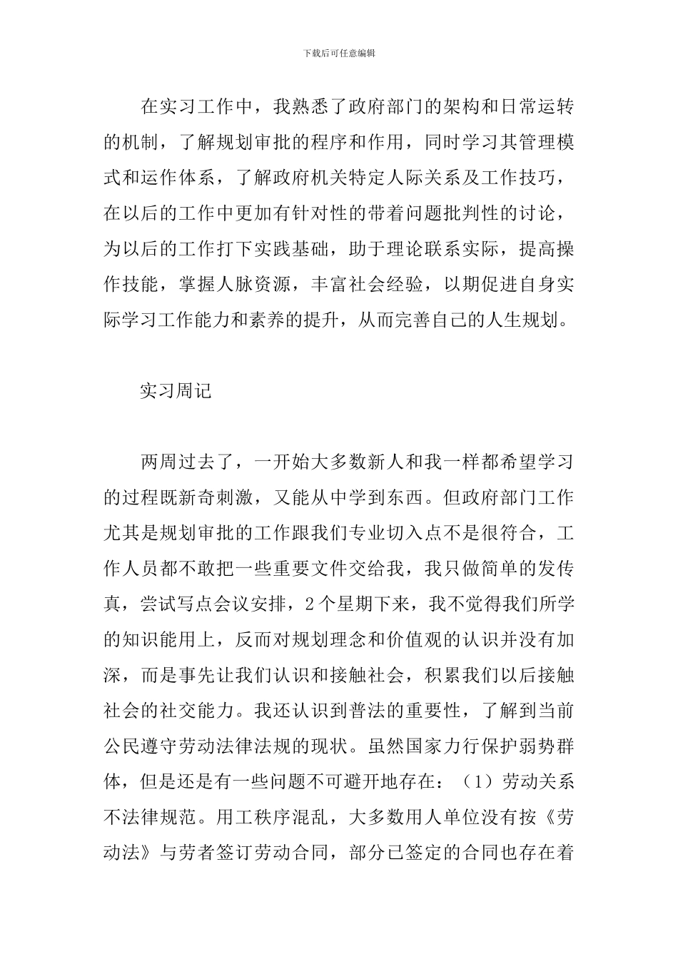 2024规划局实习周记大全_第2页