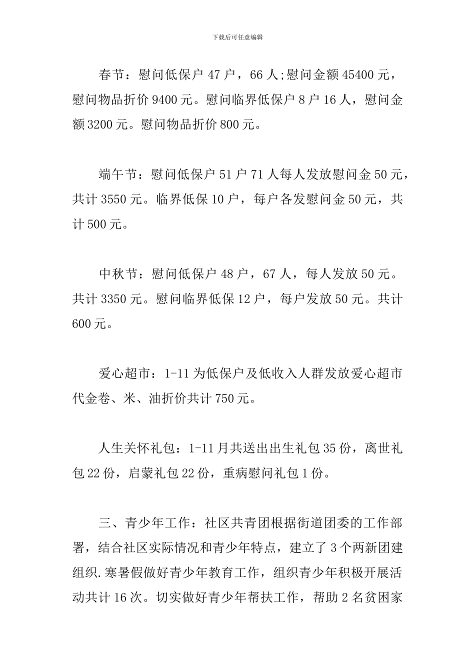 社区低保员述职报告_第2页