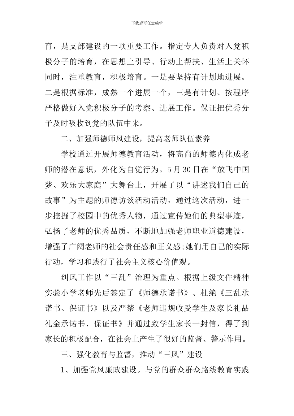 2024年党支部书记述职报告_第3页