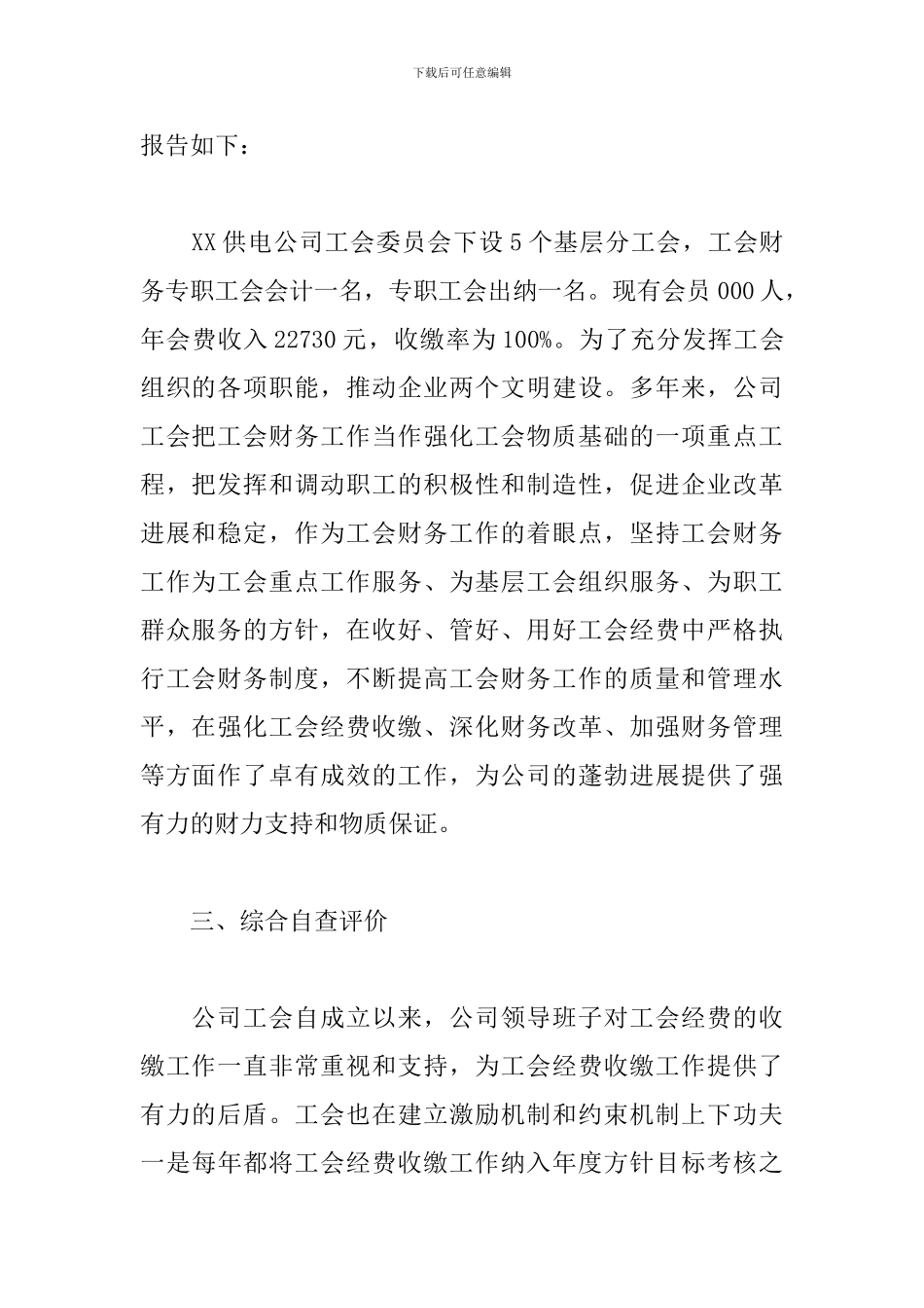 公司财务自查报告范文二篇_第2页