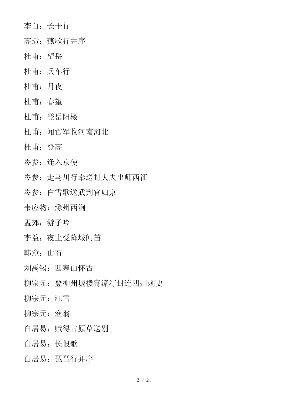 最经典五十首唐诗_第2页