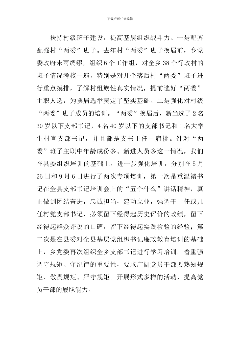 乡镇党委书记近三年来个人思想工作总结三篇_第3页