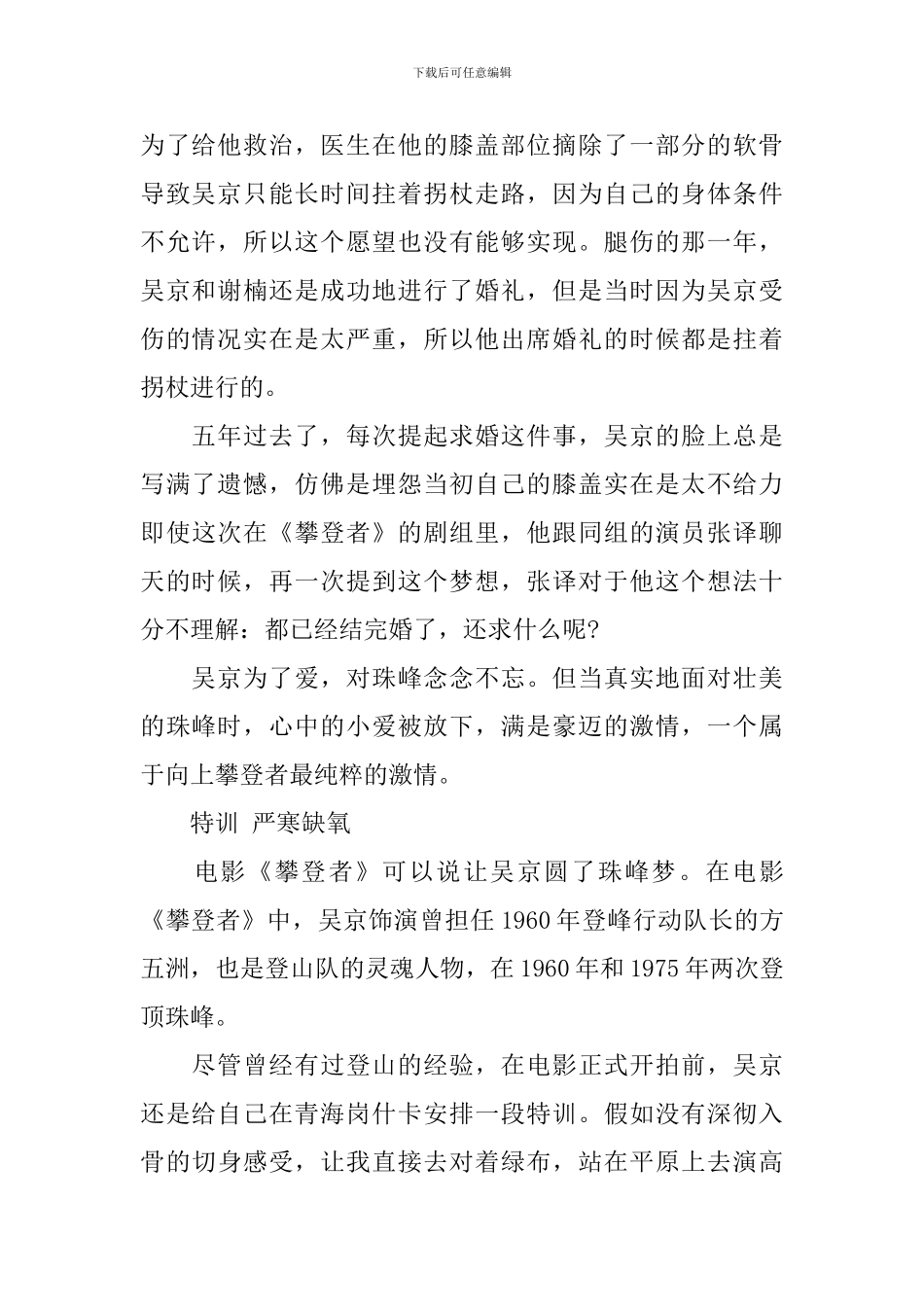 2024《攀登者》电影观后感影评心得5篇-看《攀登者》有感_第2页