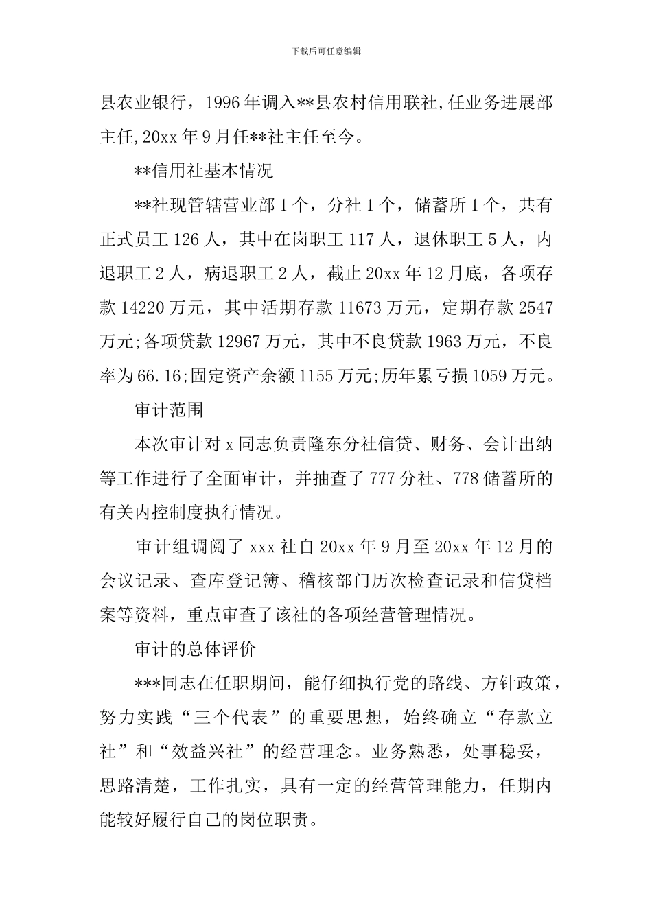 财务年度审计报告1000字左右_第2页