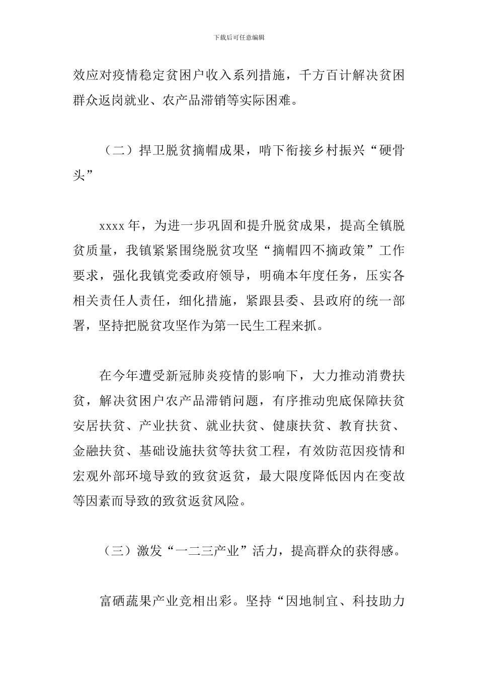 乡镇2024年产业规划工作总结及2024年工作计划_第3页