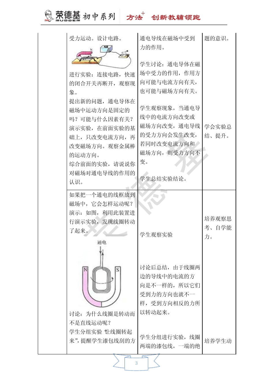 【教案二】第4节 电动机_第3页