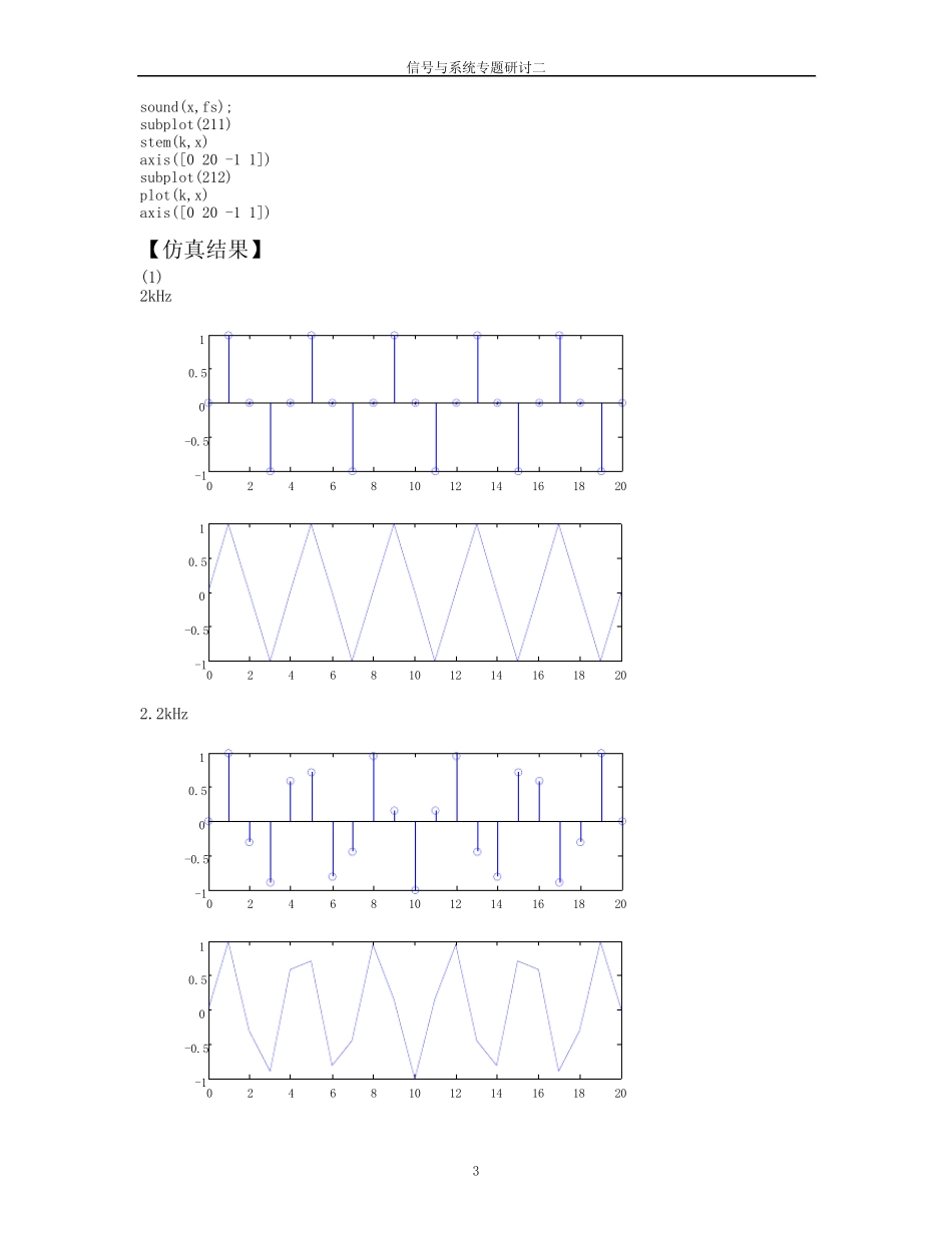 信号与系统matlab _第3页