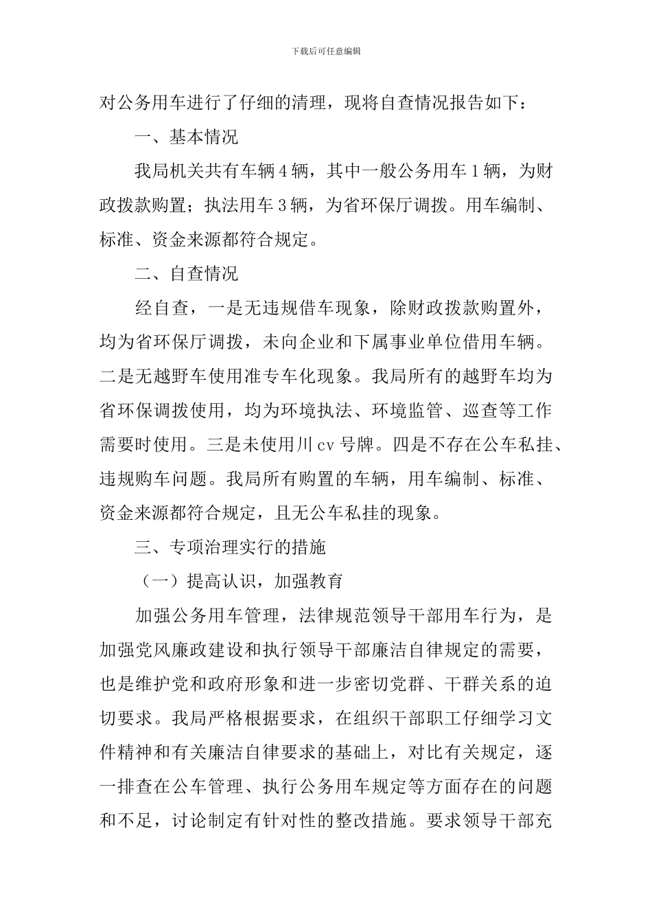 车辆改革自查报告_第3页