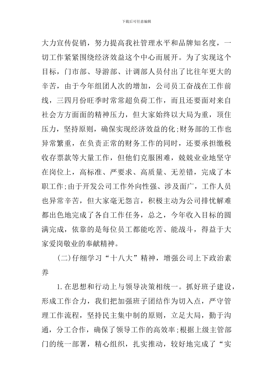 旅游公司年度总结报告_第2页