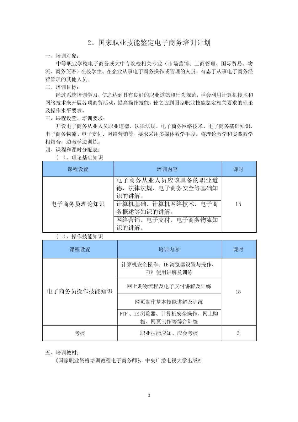 国家职业技能鉴定电子商务师考试指南-news _第3页