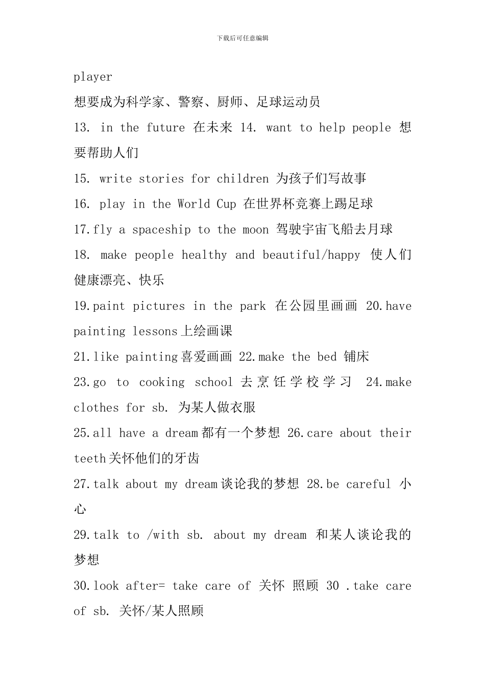 六年级英语下册Unit8重要知识点汇总_第2页