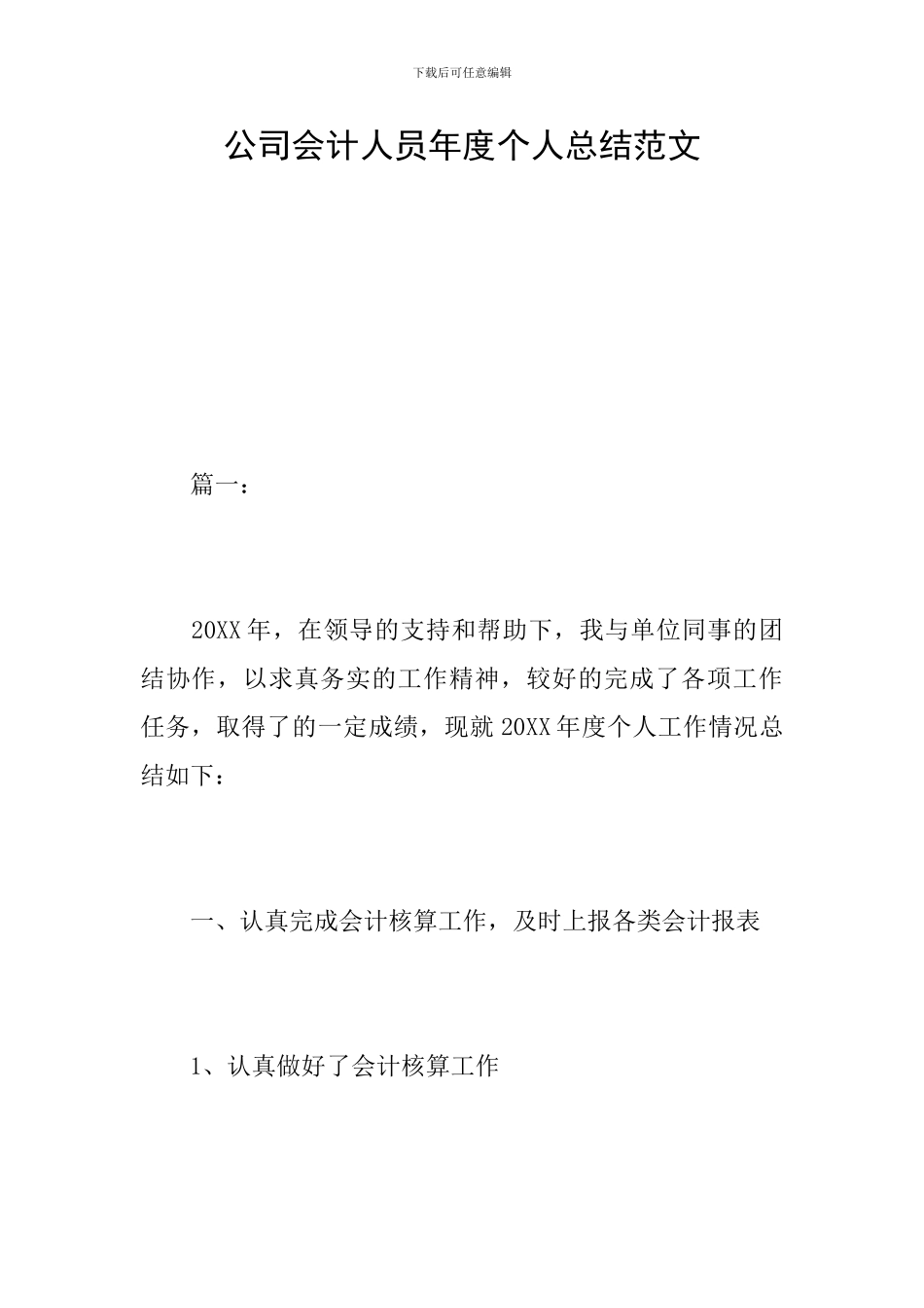 公司会计人员年度个人总结范文_第1页