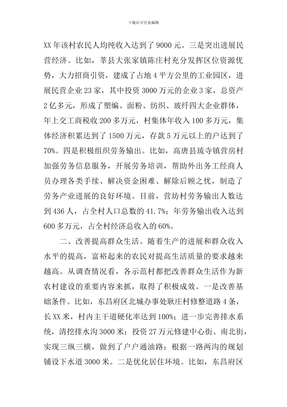 新农村示范建设情况调研报告_第2页