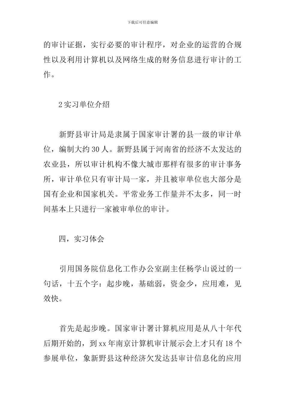 2024审计见习报告2000字_第3页