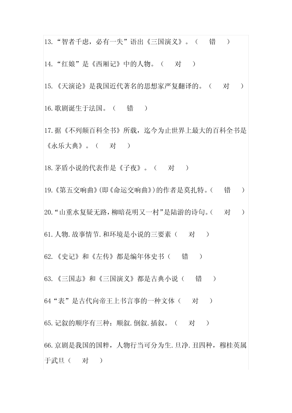2020年高中生语文文学知识竞赛试题库及答案(精选) _第2页