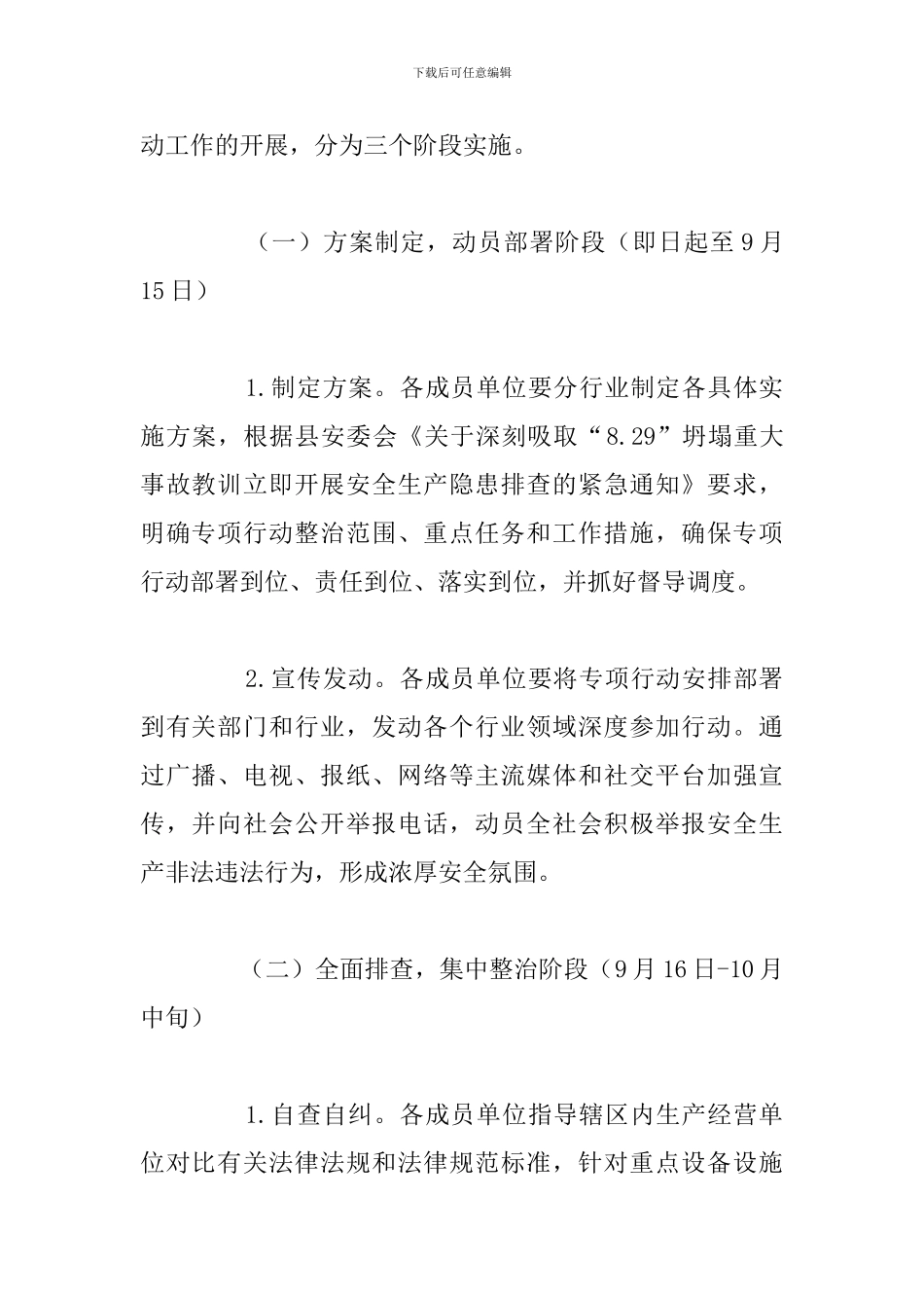 煤矿安全隐患拉网式大排查专项行动方案_第2页