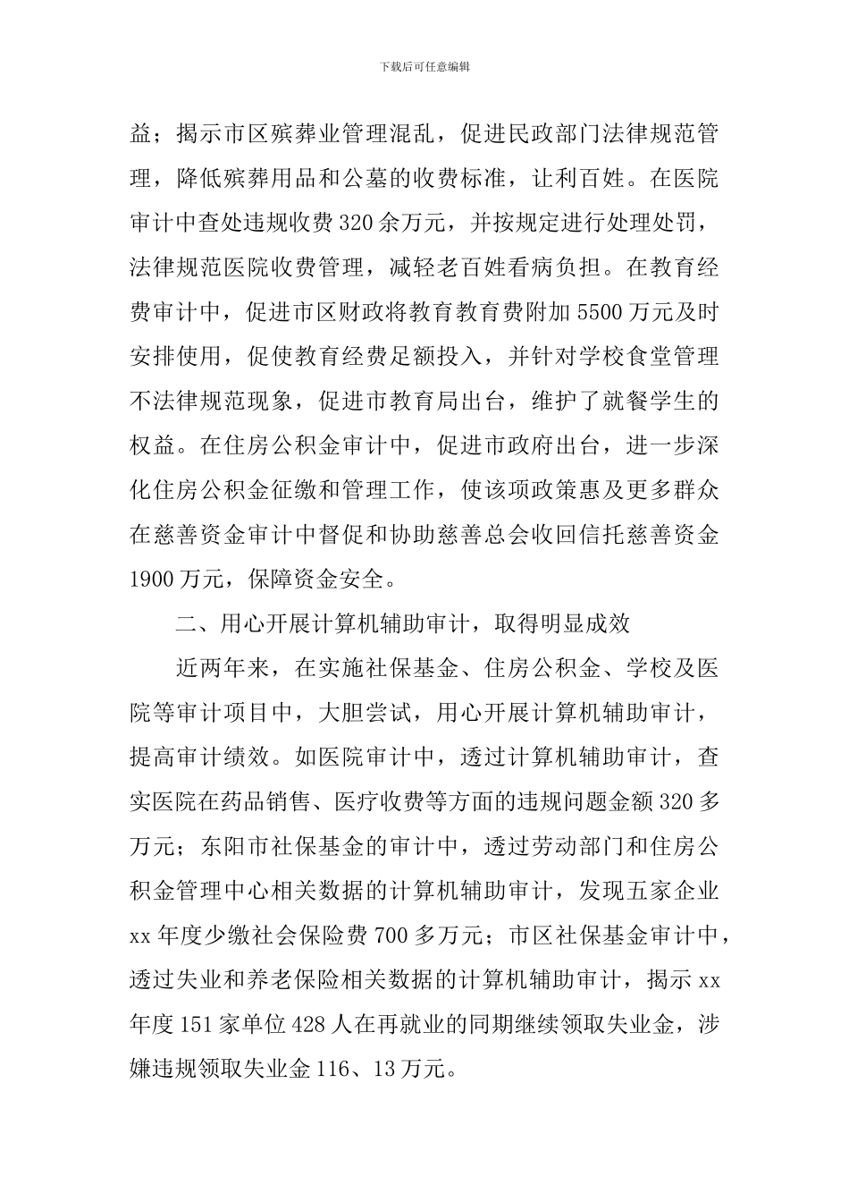 2024审计工作人员年终工作总结_第2页