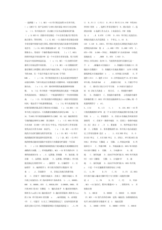 单片机试卷及答案 