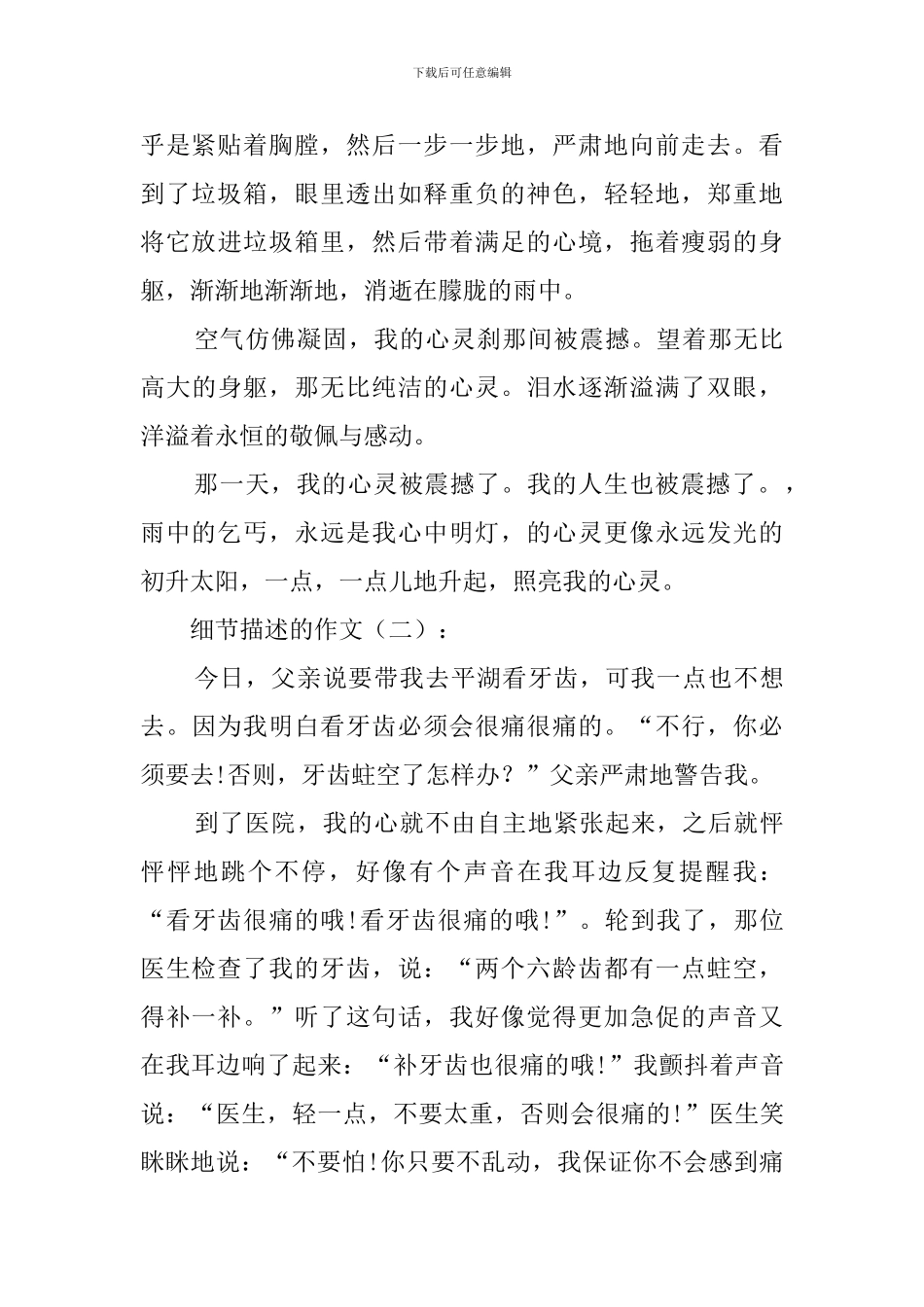 细节描写的作文_第2页