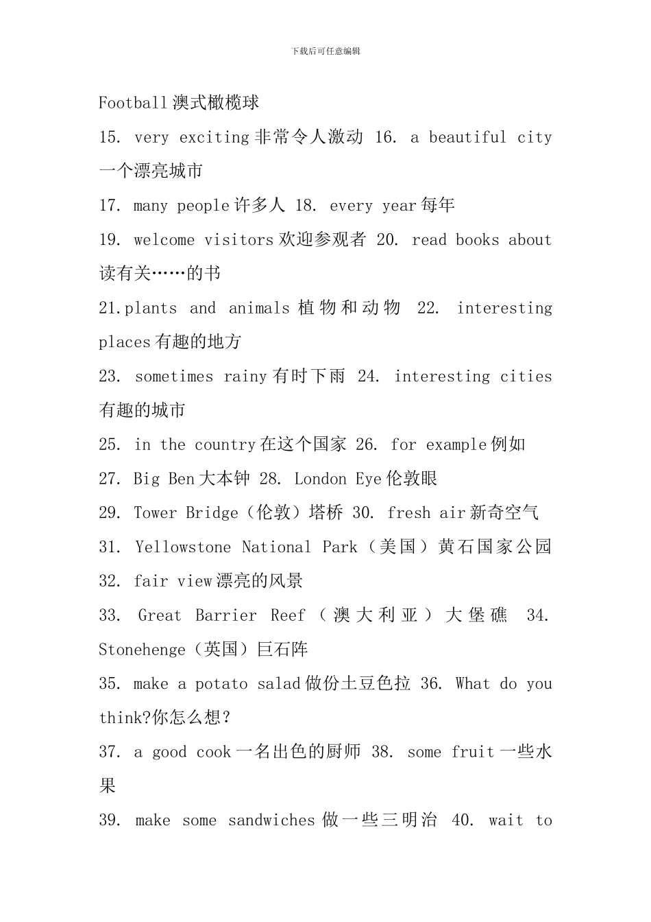 六年级英语下册Unit6重点词汇、句型、语法知识点_第2页