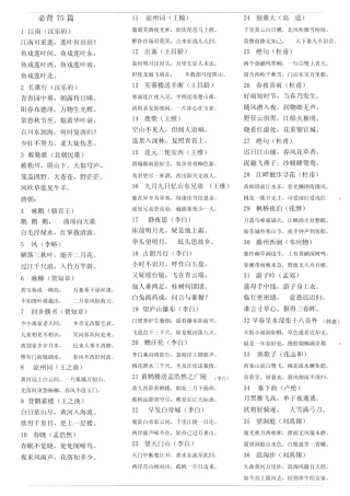 小学生必备必背75首古诗 打印版 
