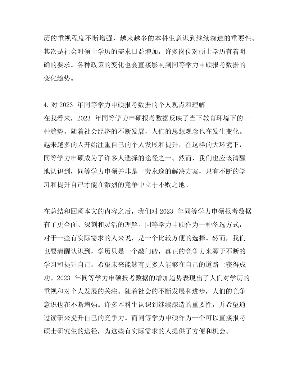 2023年同等学力申硕报考数据 _第2页