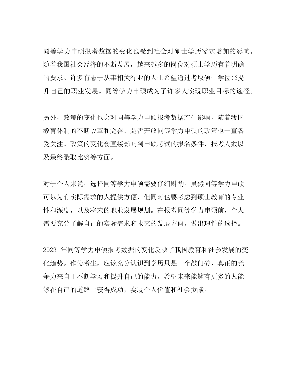 2023年同等学力申硕报考数据 _第3页