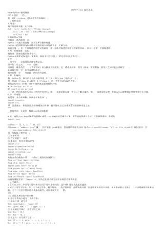PEP8-Python编码规范 