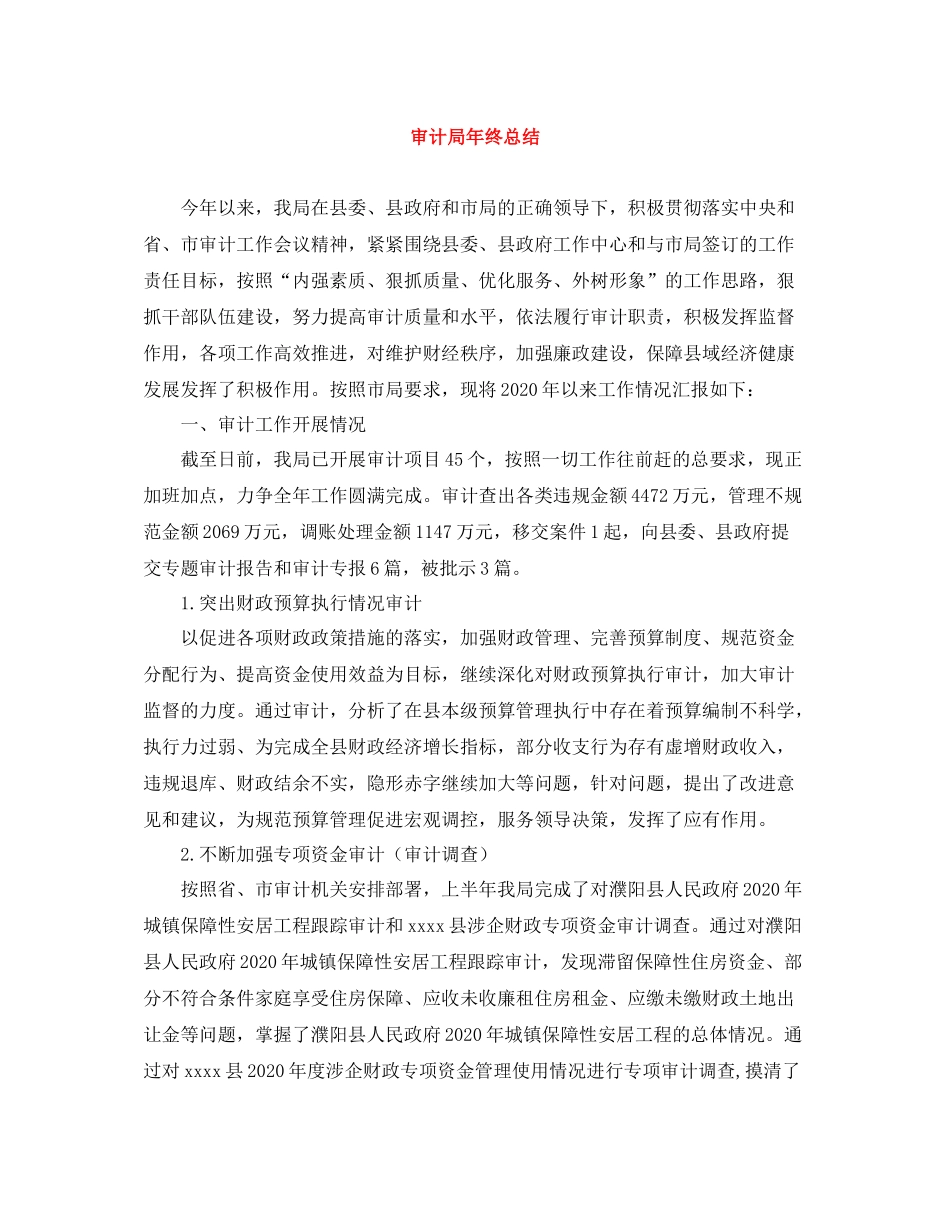 审计局年终总结_第1页