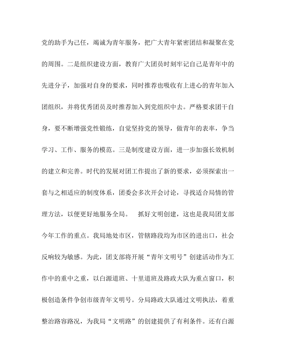 团支部工作总结及年工作打算_第3页