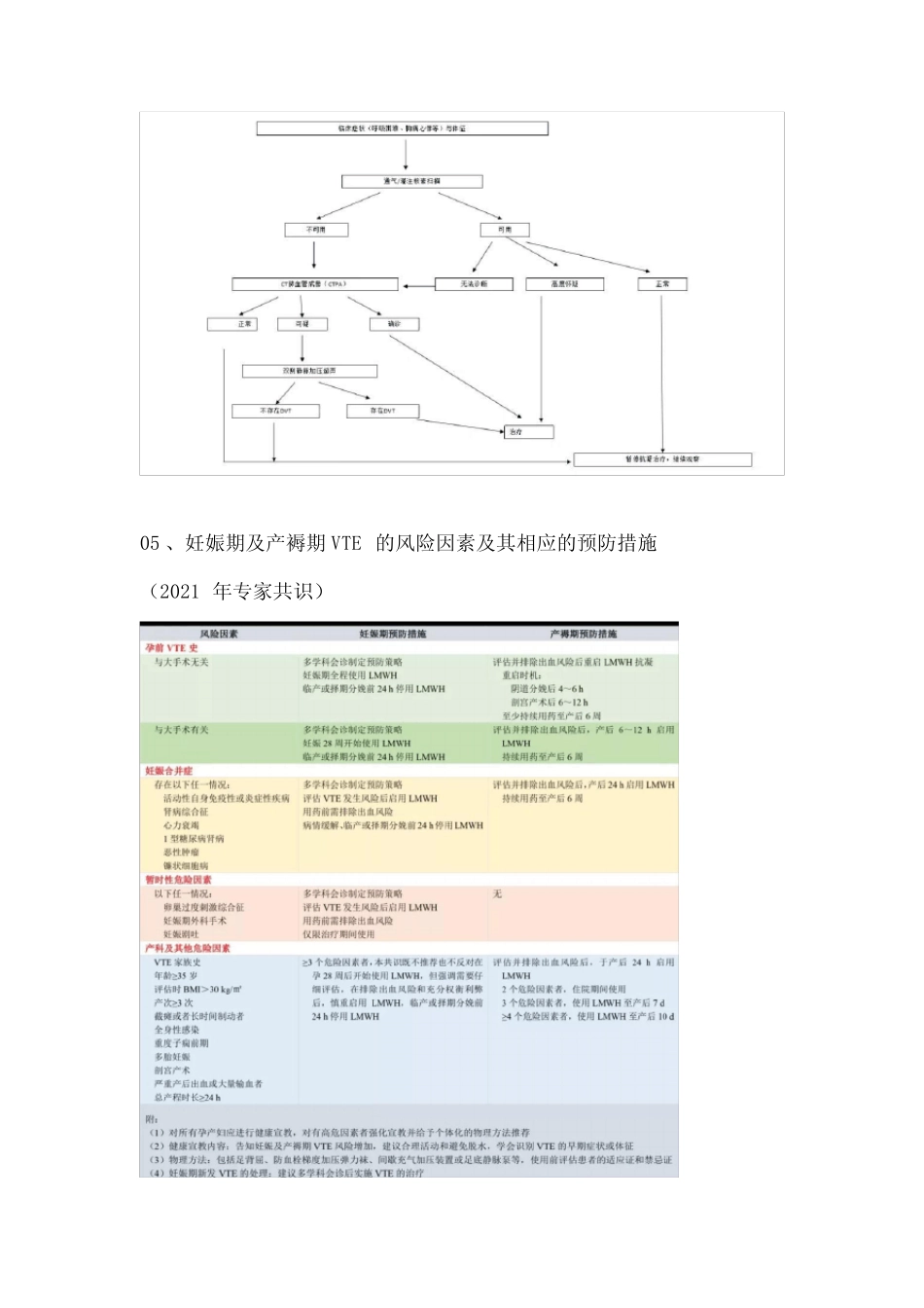 妊娠期及产褥期静脉血栓栓塞症的预防和治疗(全文) _第3页