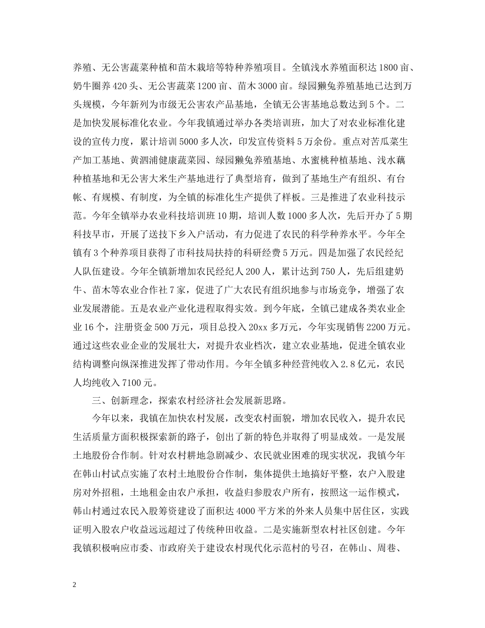 乡镇政府工作总结_第2页