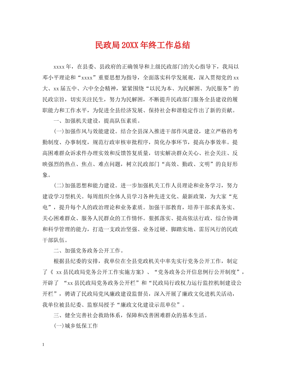 民政局终工作总结_第1页