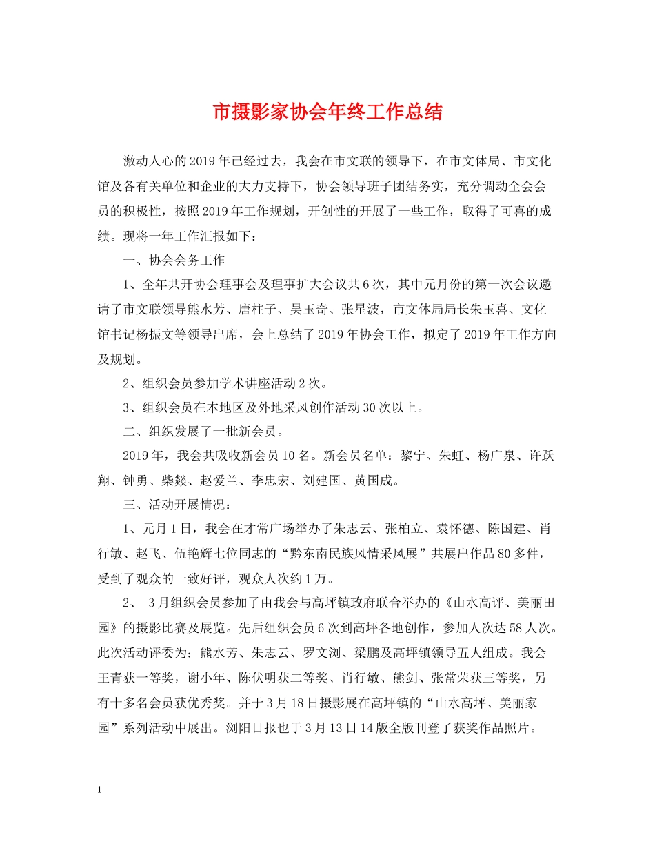 市摄影家协会年终工作总结_第1页