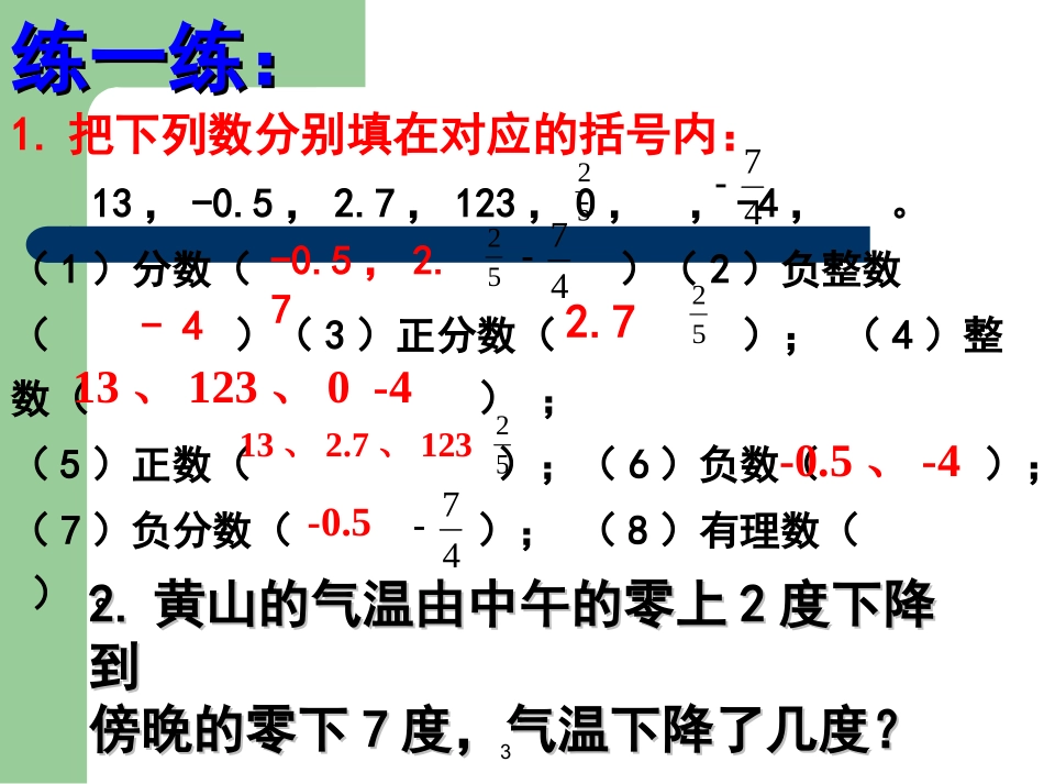 人教版数学七年级上册122数轴课件（共18张PPT）_第3页