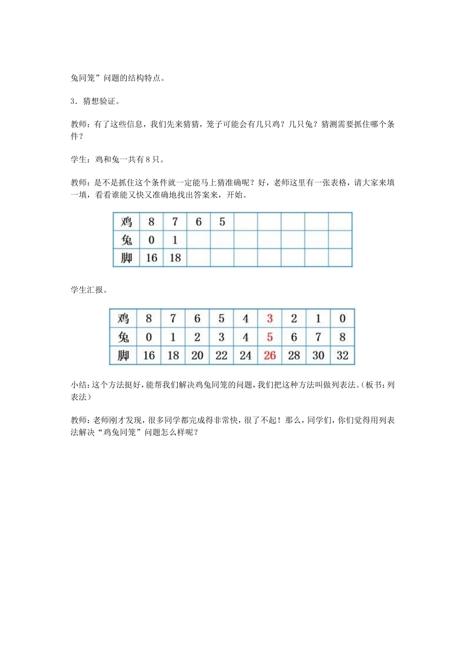 鸡兔同笼MicrosoftWord文档_第3页