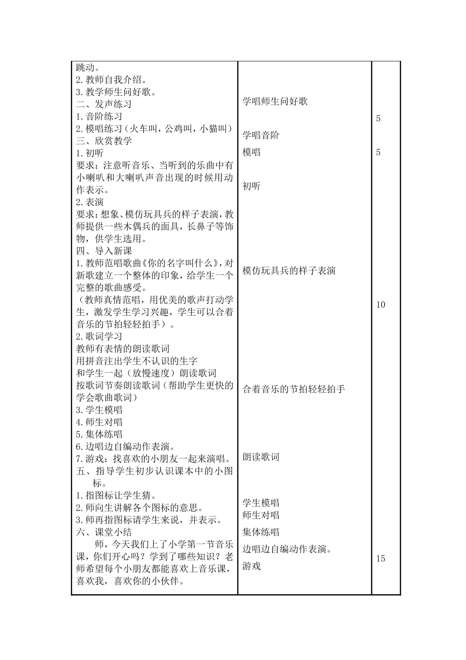 音乐教案《你的名字叫什么》_第2页