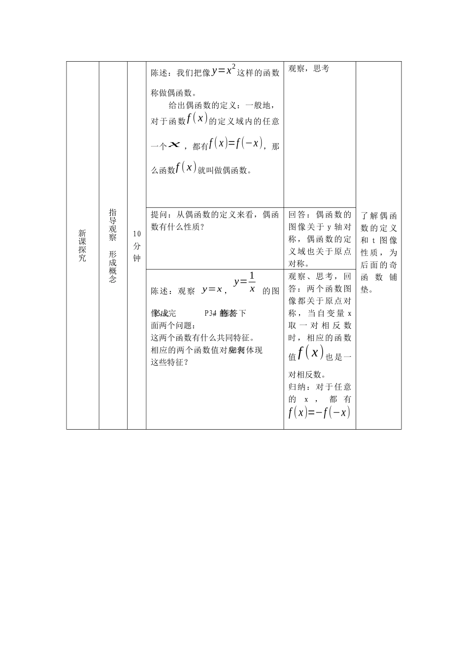 《函数奇偶性》教学设计 (2)_第2页