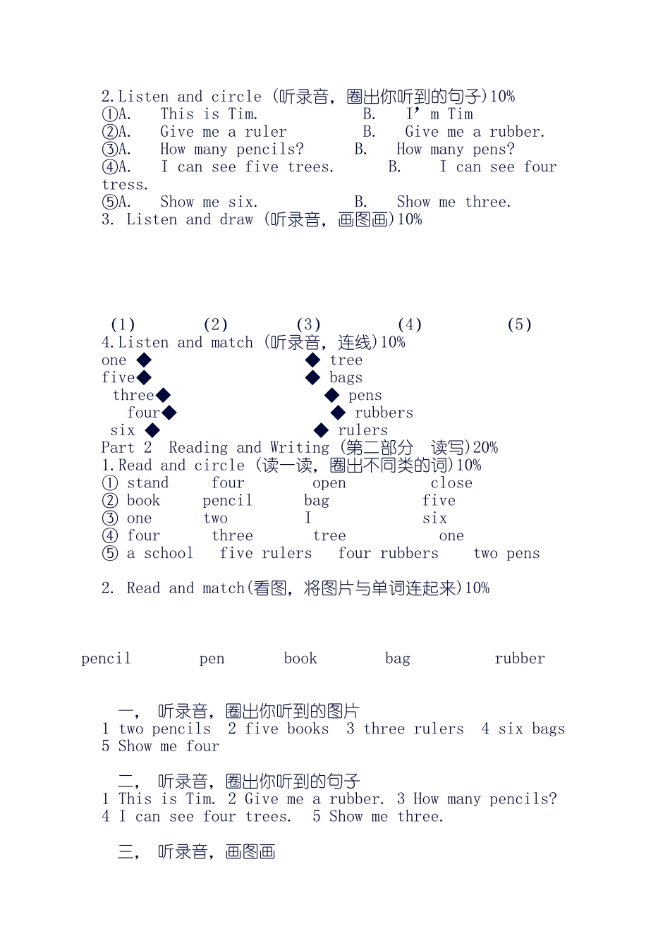 PEP小学英语五年级下册各单元作文范例及点评_第3页