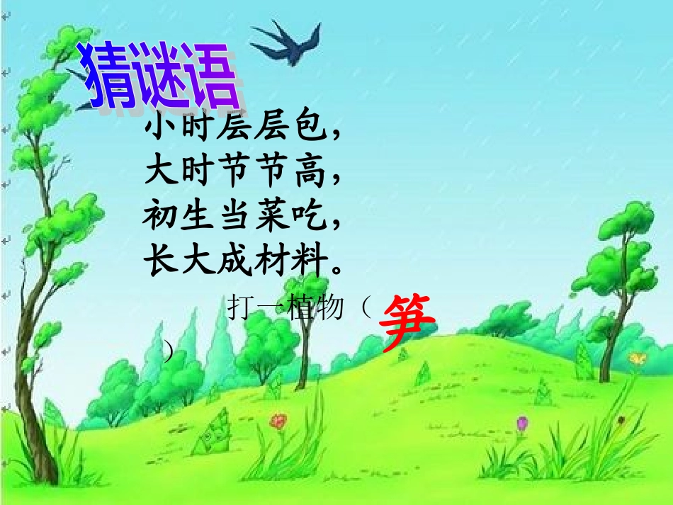 人教版小学二年级下册《笋芽儿》课件_第1页