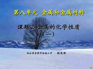 课题2金属的化学性质（一）