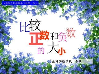 ----比较正数和负数的大小