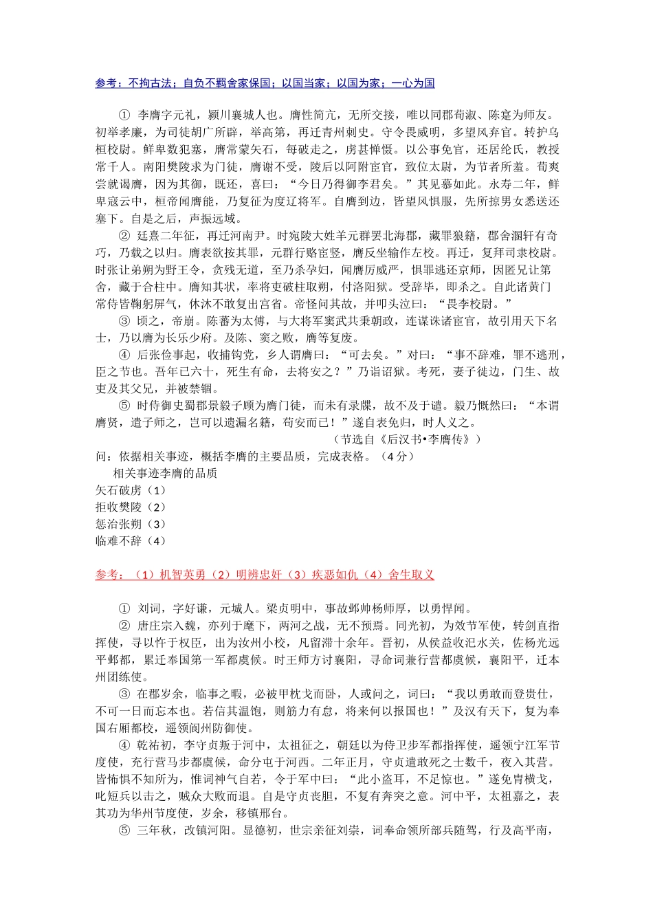 文言文——概括人物形象_第2页